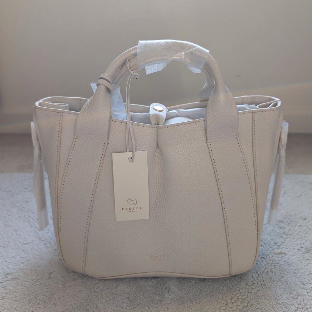 NWT Radley London Sutton Avenue Medium Open Top Grab Satchel Bag (color: birch) - Picture 2 of 15